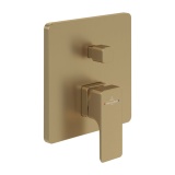 Cutout image of Villeroy & Boch Subway 3.0 Brushed Gold Dual Outlet Bath/Shower Valve